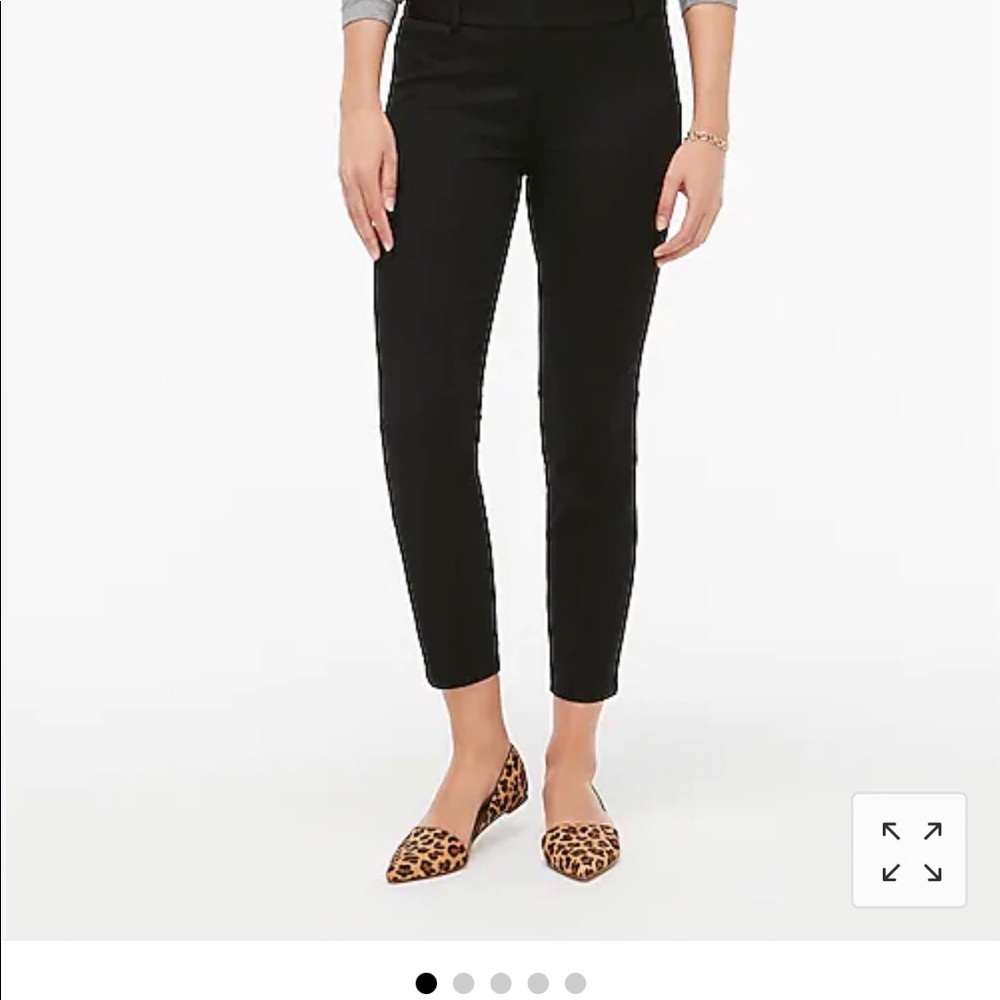 JCrew  “Minnie” Pant. Flat front, side Zip (Blue)